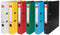 Pergamy ordner, voor ft A4, volledig uit PP, rug van 5 cm, geassorteerde kleuren 10 stuks