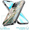 iMoshion Hoesje Geschikt voor iPhone 12 Pro / 12 Hoesje Siliconen - iMoshion Design hoesje - Wit / Zwart / Shattered Beige Marble