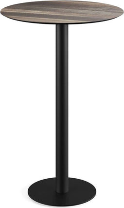 Urban Statafel Zwart Frame + Tropical Wood HPL 70 cm - Essentials 130041270