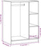 vidaXL - Kledingkast - 77x48x102 - cm - bewerkt - hout - sonoma - eikenkleurig