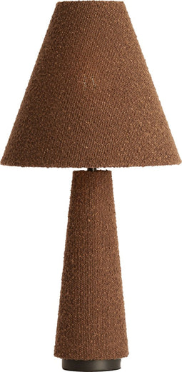 Light & Living Tafellamp Devia - Bouclé - 61cm - Bruin