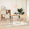 vidaXL - Tafelblad - 140x60x2 - cm - ovaal - massief - eikenhout - lichtbruin