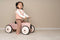 Little Dutch Retro Loopauto - Loopauto - Klassiek Formule 1-design - Roze