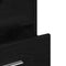 vidaXL - Lectern - Podium - met - Wielen - Zwart - Eiken - Hout