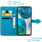 iMoshion Hoesje Geschikt voor Sony Xperia 10 IV Hoesje Met Pasjeshouder - iMoshion Mandala Bookcase - Turquoise