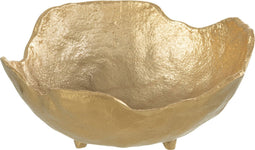 J-Line schaal - aluminium - goud - medium - woonaccessoires