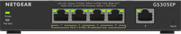 NETGEAR GS305EP - Netwerk Switch - Smart Managed Plus - 5 poorten - PoE+