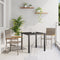 vidaXL - Stapelbare - Tuinstoelen - 2 - stuks - Grijs - Poly - Rattan