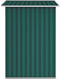vidaXL - Tuinschuur - 205x129x183 - cm - gegalvaniseerd - staal - groen