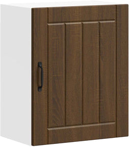 vidaXL - Keukenwandkast - Lucca - bewerkt - hout - bruin - eikenkleur