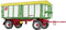 Wiking 077866 Schaal 1 Aanhanger Kröger HKD 302, wit