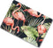 Lunso Geschikt voor MacBook Pro 13 inch (2016-2019) cover hoes - case - Flamingo Jungle