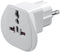 goobay World to EU Reisadapter Wit - Type F naar UK/CH/IT/US/JP - 16A - 65 x 51 x 51 mm