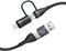 SUBBLIM SUBCAB-4IN101 USB-kabel USB 2.0 1 m USB C Zwart