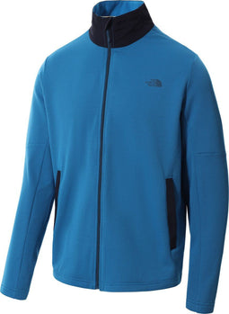 The North Face Wayroute - Heren Outdoorvest - Fleece met ritszakken - Banff Blue-Aviator Navy
