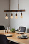 EGLO Townshend 4 - Hanglamp - E27 - 70 cm - Industrieel - Bruin