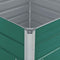 vidaXL - Plantenbak - verhoogd - 100x100x77 - cm - gegalvaniseerd - staal - groen