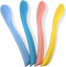 HI NATURE™ Baby lepeltjes - Siliconen babylepel - 100% BPA vrij - 4 stuks