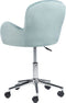 PRIDDY - Bureaustoel - Mintgroen - Fluweel