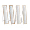 Lange spiegel Home ESPRIT Wit Bruin Beige Grijs 35,5 x 40 x 155 cm (4 Stuks)