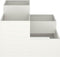 vidaXL - Tuinplanter - 80x80x60 - cm - Wit - Staal