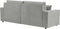KARILA - Hoekbank met opbergruimte - Grijs - Linkszijdig - Polyester