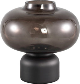 PTMD Nyda Vaas - 19,5 x 19,5 x 20 cm - Glas - Grijs