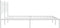 vidaXL - Bedframe - met - hoofdbord - metaal - wit - 180x200 - cm