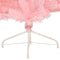 vidaXL - Kunstkerstboom - met - standaard - half - 120 - cm - PVC - roze