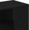 vidaXL - Dressoir - Zwart - Eik - 60x30x50 - cm - Bewerkt - Hout
