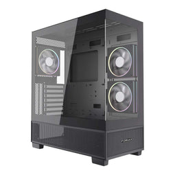 Gembird Fornax X550 - Gamingbehuizing - ATX 2x USB 3.2 + 1x USB type-C - zwart