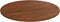vidaXL - Tafelblad - rond - Ø80x1,5 - cm - bewerkt - massief - eikenhout - donkerbruin