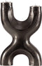 WOOOD Exclusive Don Kaarsenstandaard X-Vorm - Metaal - Zwart - 30x20x8