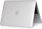 Lunso Geschikt voor MacBook Air 13 inch M1 (2020) cover hoes - case - Mat Transparant