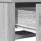 vidaXL - Kaptafel - met - LED - Verlichting - Grijs - Sonoma - 50x41x135 - cm