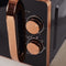 Tower T24020 Handmatige Solo-magnetron, 800 W, 20 liter, zwart en rosé goud