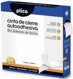 Plakband PLICO 20 mm x 25 m Wit