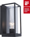 LUTEC Flair Wandlamp voor buiten - E27 - 40W - Mat Zwart