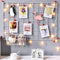 Mand Rechte Plank voor Gird Board Muur Organizer Muur Grid Accessoires voor Thuis en Keuken, 2Pack