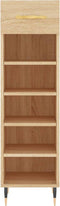vidaXL - Schoenenkast - 30x35x105 - cm - bewerkt - hout - sonoma - eikenkleurig
