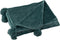 Plaid pom polyester olijf groen 130x170