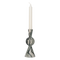Urban Nature Culture - Candle holder Vendt - Handmade keramiek - Donkerblauwgroen marmer effect