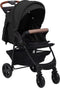 vidaXL - Kinderwagen - 2-in-1 - staal - antracietkleurig