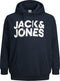 JACK&JONES PLUS JJECORP LOGO SWEAT HOOD NOOS - Heren Hoodie - Geborstelde stof - Maat EU3XL US1XL