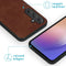 iMoshion Hoesje Geschikt voor Samsung Galaxy A55 Hoesje Met Pasjeshouder - iMoshion Uitneembare 2-in-1 Luxe Bookcase - Bruin