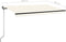 vidaXL - Luifel - handmatig - uittrekbaar - 400x350 - cm - crèmekleurig