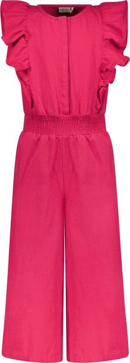 Like Flo F302-5000 - Jumpsuit - Drukker sluiting roesel mouwen - Fuchsia