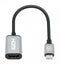 Manhattan 153706 - USB-C naar HDMI Adapter - 4K 60Hz - Zilver Zwart