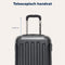 TRVLMORE Kofferset - 3 Delig - 38L Handbagage + 70L en 110L Ruimbagage - Lichtgewicht - Zwart