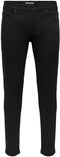 ONLY & SONS ONSWARP LIFE SKINNY - Heren jeans - Skinny fit - Zwart - Maat W30 X L34